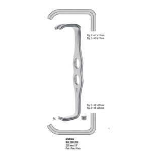 Hak Mathieu dwustronny 200mm (para)