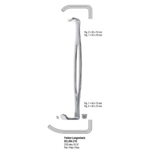 Hak Parker-Langenbeck dwustronny 210mm (para)