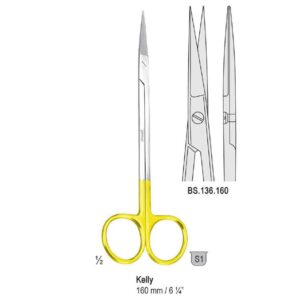 Falcon-Cut Nożyczki Kelly proste 160mm