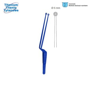 Penseta tytanowa anat. Yassargil 5mm, 220mm