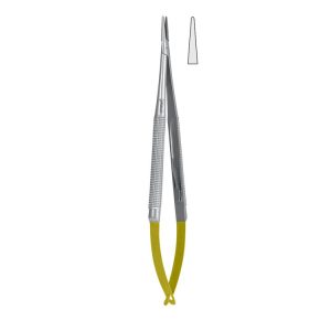 Falcon-Grip Igłotrzymacz mikro gładki prosty 150mm węglik spiekany