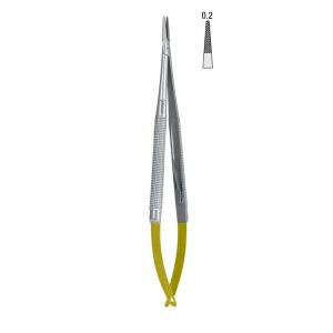 Falcon-Grip Igłotrzymacz mikro prosty 150mm węglik spiekany