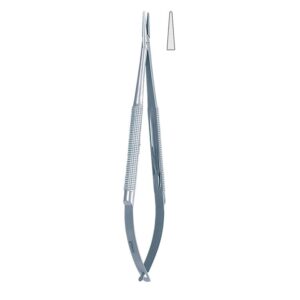 Igłotrzymacz mikro Falcon okrągły uchwyt prosty 150mm