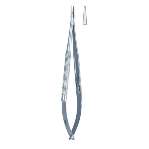 Igłotrzymacz mikro Falcon okrągły uchwyt prosty 150mm