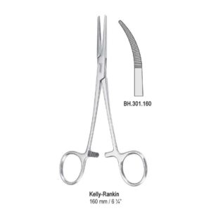 Kleszczyki preparacyjne Lahey ząbkowane zagięte 230mm