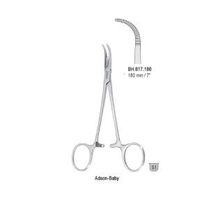 Kleszczyki naczyniowe Bengolea proste 230mm