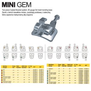 Zamki Mini Gem MBT .022 górna prawa 1