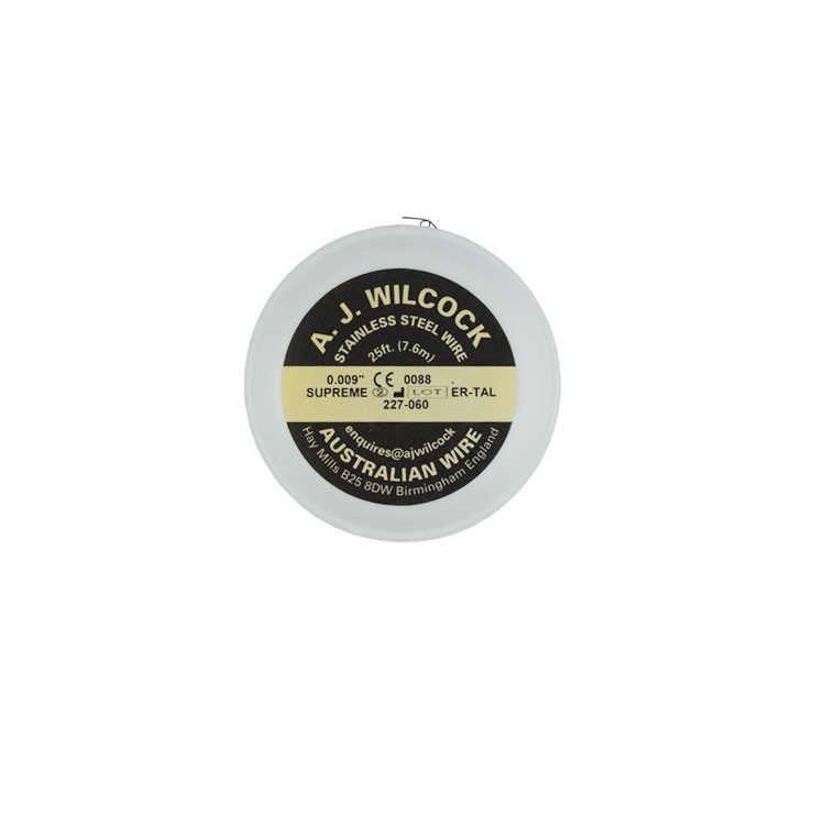 Drut australijskie stalowy na szpuli Supreme (beige) .008 25ft