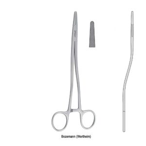 Igłotrzymacz Bozemann (Wertheim) w kształcie S 280mm
