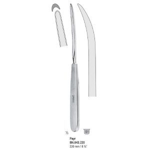 Zgłębnik Payr wprowadzający zagięty 220mm