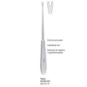 Instrument Negus do wiązania i popychania szwów 200mm