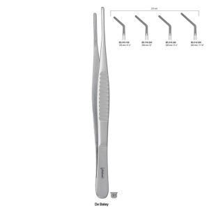 Penseta atraumatyczna De Bakey zagięta 2mm/200mm