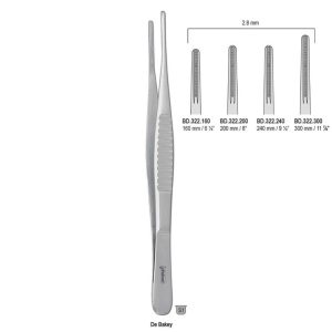 Penseta atraumatyczna De Bakey 2.8mm/300mm