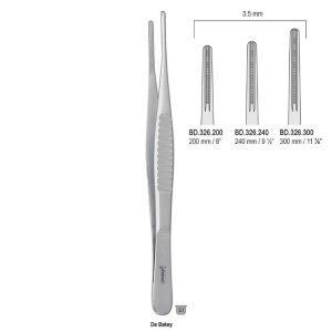 Penseta atraumatyczna De Bakey 3.5mm/200mm