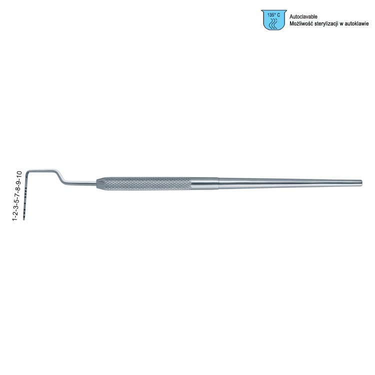 Classic-Round Sonda periodontyczna znaczona kolorem Williams modified