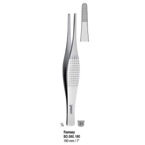 Penseta anatomiczna ząbkowana Ramsey 180mm