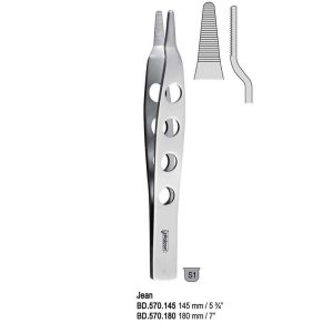 Penseta anatomiczna ząbkowana Jean 145mm