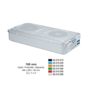 1/1 Kontener Falcon perforowana pokrywa+nieperforowana wanna 580x280x100mm złoty