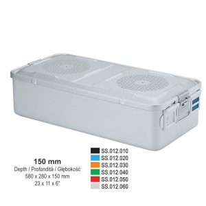 1/1 Kontener Falcon perforowana pokrywa+nieperforowana wanna 580x280x150mm zielony