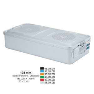 1/1 Kontener Falcon perforowana pokrywa+perforowana wanna 580x280x135mm zielony