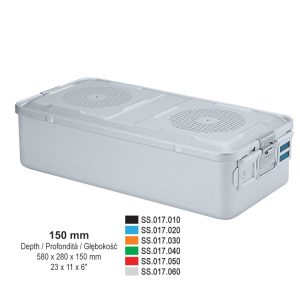 1/1 Kontener Falcon perforowana pokrywa+perforowana wanna 580x280x150mm zielony