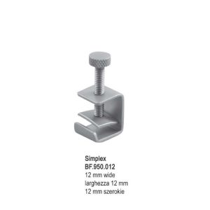 Kleszcze Phaneuf do histerektomii proste 1x2 ząbki 210mm