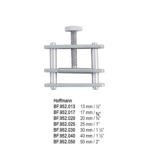 Kleszcze Phaneuf do histerektomii wygięte 1x2 ząbki 210mm