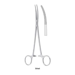 Kleszcze Gross-Maier do materiałów opatrunkowych zapadkowe zagięte 270mm