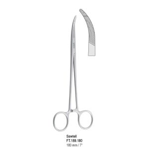 Kleszcze Gross-Maier do materiałów opatrunkowych zagięte 270mm