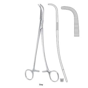 Kleszcze Herrick do szypuły nerkowej wygięte 230mm