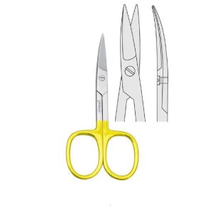 Falcon-Cut Nożyczki Falcon do manicure zagięte 90mm