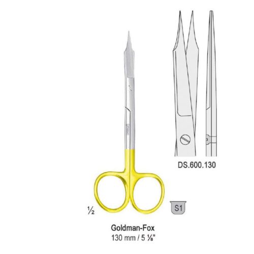 Falcon-Cut Nożyczki Goldman-Fox proste 130mm