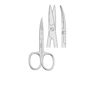 Nożyczki Falcon do manicure zagięte 90mm