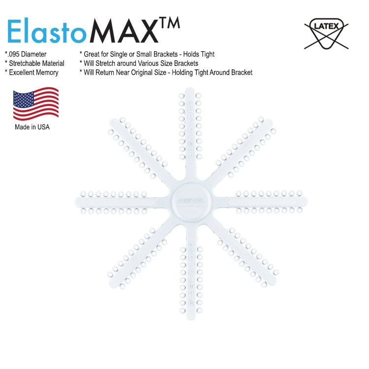ElastoMax Mini ligatury .095 mm bez lateksu przeźroczyste (1008 szt.)
