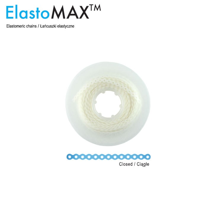 ElastoMax Ultra łańcuszek silikonowy bez lateksu krótki przeźroczysty (4.5m na szpuli)