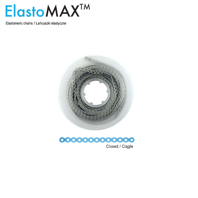 ElastoMax Ultra łańcuszek silikonowy bez lateksu długi szary (4.5m na szpuli)