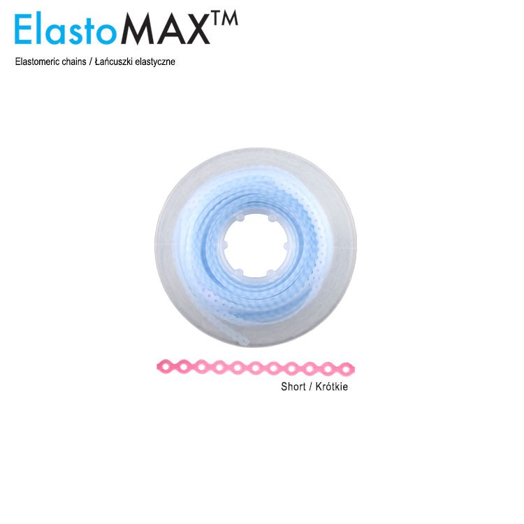 ElastoMax Łańcuszek krótki bez lateksu perłowy niebieski (4.5m na szpuli)