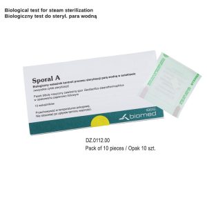 Sporal A biologiczny test do steryl. para wodną 10 szt.
