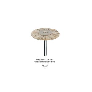 Szczotka polerska włosie końskie szaro-białe ø 21mm HP