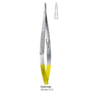 Falcon-Grip Igłotrzymacz Castroviejo gładki prosty 140mm węglik spiekany