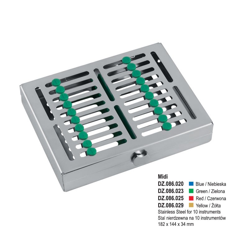 TWIST-LOCK Kasetka z zamkiem Midi czerwona