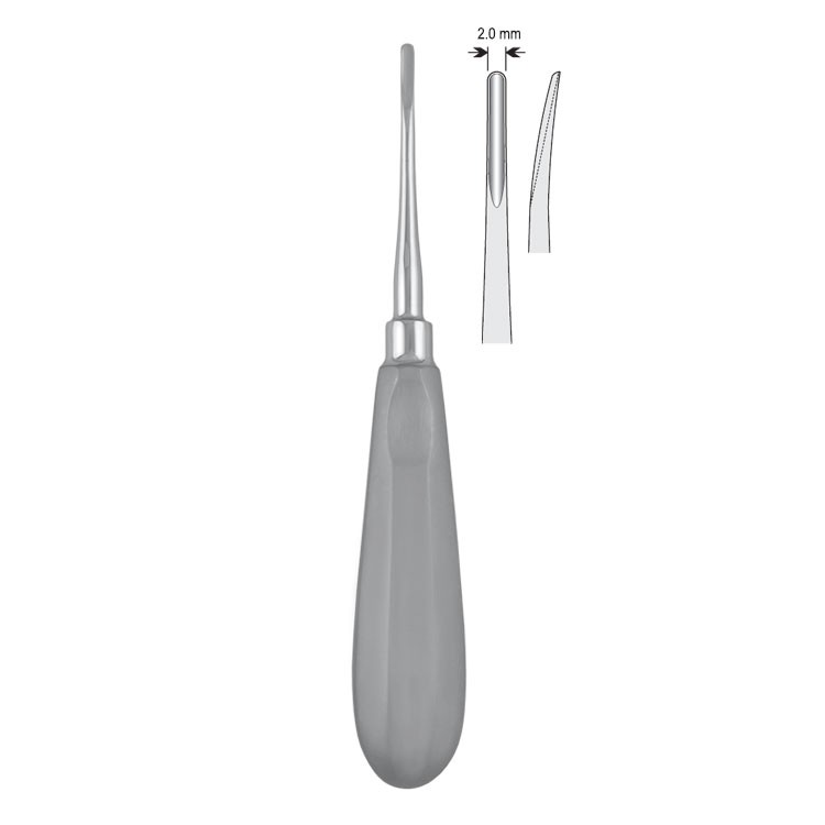 Dźwignia - luksator zagięta 2mm fig.1