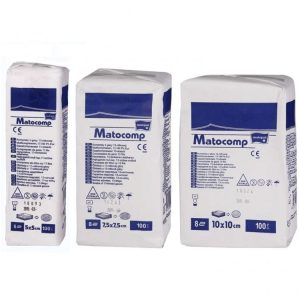 Kompresy z gazy niejałowe 17-nitkowe 8-warstwowe roz 10cm x 10cm (Opak. 100 szt.)