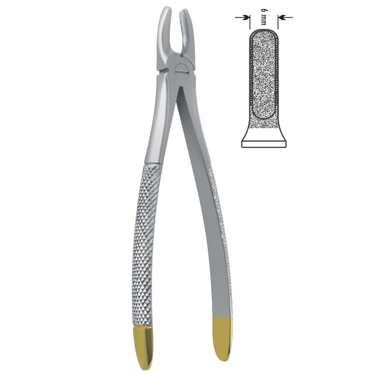 Diamond-Grip Kleszcze ekstrakcyjne pokrycie diamentowe do zębów przednich górnych szerokie fig.1