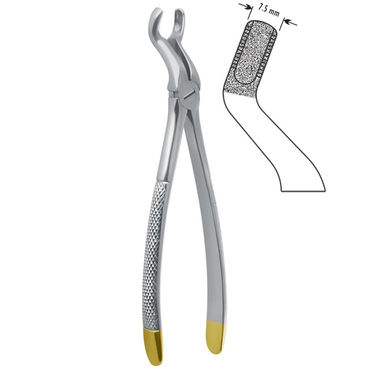 Diamond-Grip Kleszcze ekstrakcyjne pokrycie diamentowe do zębów mądrości górnych fig.67A
