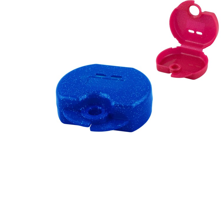 Pudełko ortodontyczne Euro Mini fluoroscencyjny niebieski 31 x 76 x 64mm (Opak. 10 szt.)
