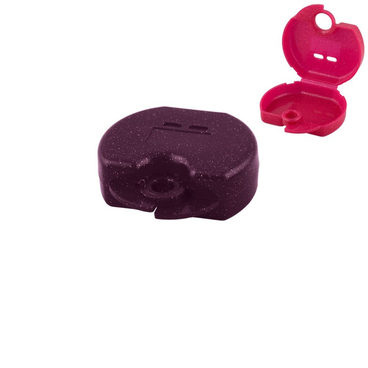 Pudełko ortodontyczne Euro Mini Metallic purpurowy 31 x 76 x 64mm (Opak. 10 szt.)