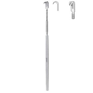 Hak Falcon giętki 2-zębny ostry 160mm