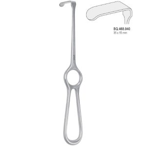 Hak Kocher-Langenbeck 35x15mm 215mm