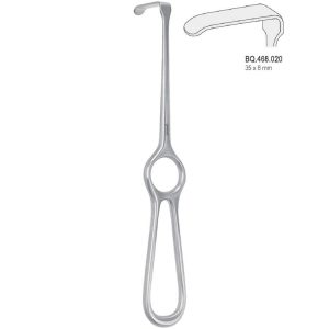 Hak Kocher-Langenbeck 35x8mm 215mm